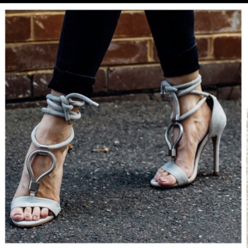 NIB MODE Collective Mink Sandal Oyster Suede size 40